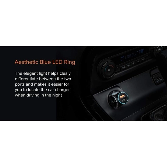 MI 18W Qualcomm Quick Charge 3.0 Lightning, USB Car Charger for Cellular Phones - Black MI 18W Qualcomm Quick Charge 3.0 Lightning, USB Car Charger for Cellular Phones - Black