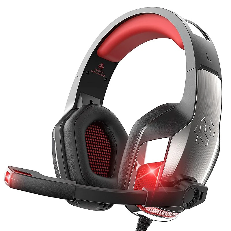 Hunterspider Gaming Headset Headphones for PS4 PS5 Switch Xbox One PC with Microphone, Noise Reduction Surround Sound & LED Light (Red) Hunterspider Gaming Headset Headphones for PS4 PS5 Switch Xbox One PC with Microphone, Noise Reduction Surround Sound & LED Light (Red)