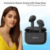 pTron Bassbuds Duo in-Ear Earbuds with 32Hrs Total Playtime (Black)