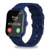 pTron Pulsefit P61+ 1.85" Full Touch Display Bluetooth Calling Smartwatch, Functional Crown, 580 NITS Brightness, HR, SpO2, Watch Faces, Inbuilt Games, 5 Days Battery Life & IP68 Waterproof (Blue)