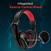 pTron Studio Lite Stereo Sound Wired Over Ear Headphones with Mic (Black/Red) pTron Studio Lite Stereo Sound Wired Over Ear Headphones with Mic (Black/Red)