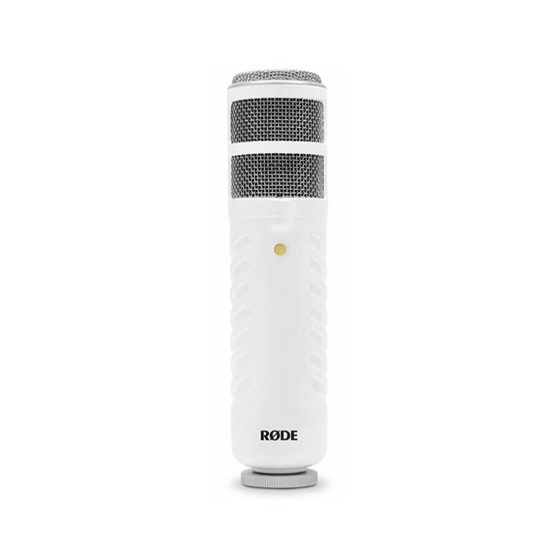 RODE Podcaster USB Wired Microphone with Broadcast Quality Audio (White & Gold)