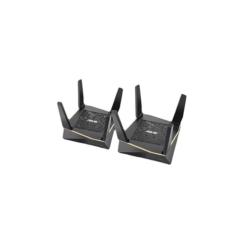 ASUS RT-AX92U (2 Pack) AX6100 Tri-Band WiFi Router 6 (Black) 802.11ax Supporting AiProtection Pro Network Security, AiMesh mesh, Built-in wtfast for G ASUS RT-AX92U (2 Pack) AX6100 Tri-Band WiFi Router 6 (Black) 802.11ax Supporting AiProtection Pro Network Security, AiMesh mesh, Built-in wtfast for G