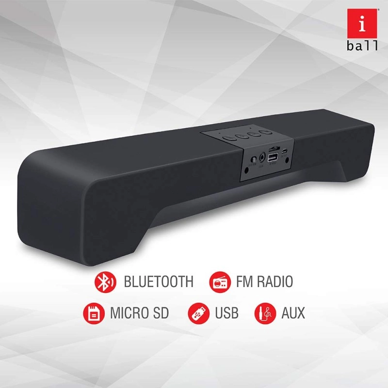 iBall Musi Base High Power Compact Soundbar with Multiple Playback Options | FM Radio iBall Musi Base High Power Compact Soundbar with Multiple Playback Options | FM Radio