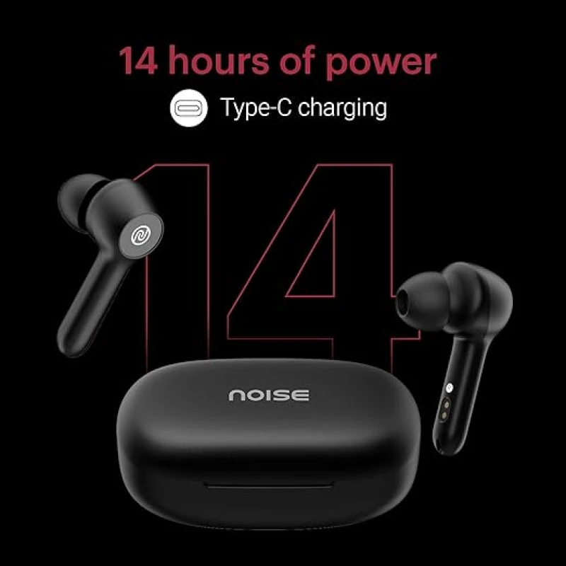 Noise Buds VS201 V2 in-Ear Truly Wireless Earbuds with Dual Equalizer Total 14-Hour Playtime Full Touch Control (Charcoal Black) Noise Buds VS201 V2 in-Ear Truly Wireless Earbuds with Dual Equalizer Total 14-Hour Playtime Full Touch Control (Charcoal Black)