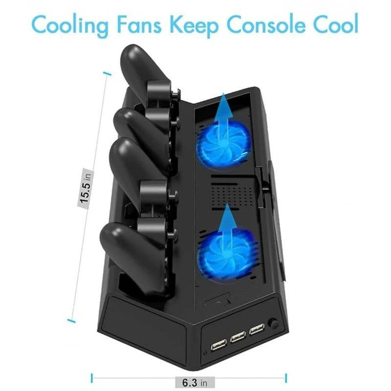 New World Universal Vertical Stand for PS4 Slim Pro Regular Playstation 4, Controller New World Universal Vertical Stand for PS4 Slim Pro Regular Playstation 4, Controller