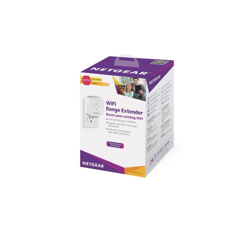 Netgear EX3110 AC750 WiFi Range Extender White Netgear EX3110 AC750 WiFi Range Extender White