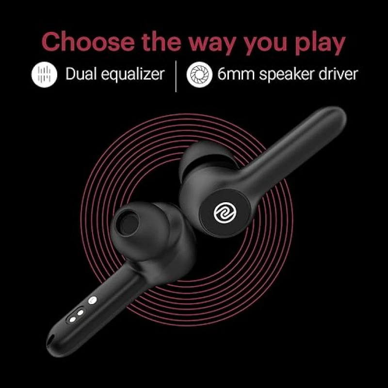 Noise Buds VS201 V2 in-Ear Truly Wireless Earbuds with Dual Equalizer Total 14-Hour Playtime Full Touch Control (Charcoal Black) Noise Buds VS201 V2 in-Ear Truly Wireless Earbuds with Dual Equalizer Total 14-Hour Playtime Full Touch Control (Charcoal Black)