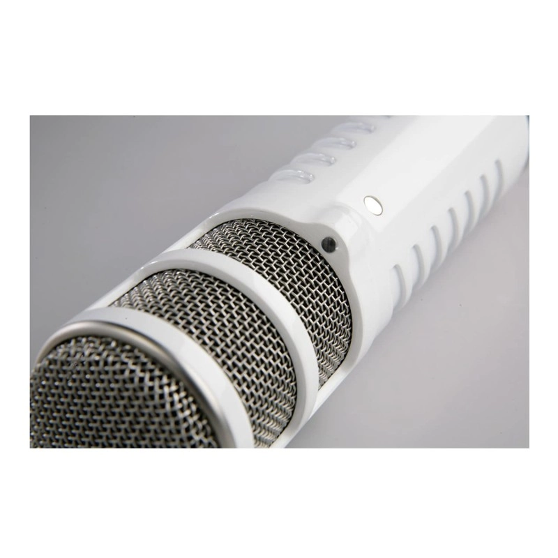 RODE Podcaster USB Wired Microphone with Broadcast Quality Audio (White & Gold)