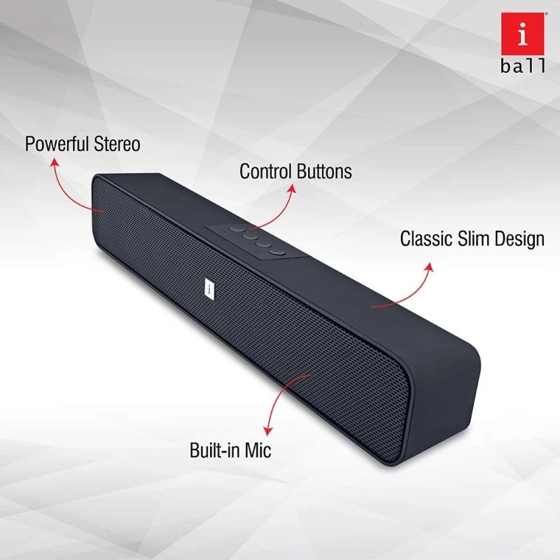 iBall Musi Base High Power Compact Soundbar with Multiple Playback Options | FM Radio iBall Musi Base High Power Compact Soundbar with Multiple Playback Options | FM Radio