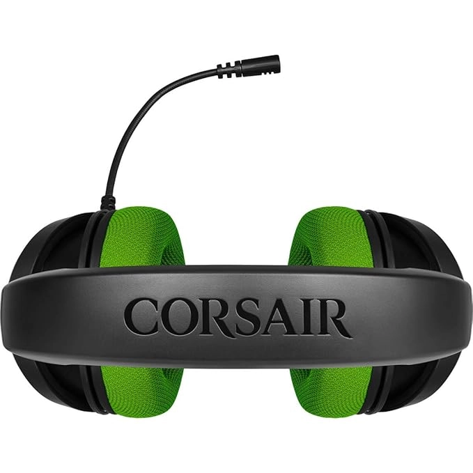 Corsair Hs35 Stereo Gaming Wired Over Ear Headphones with Mic (Green)
