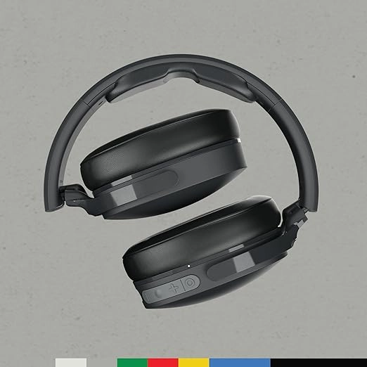 Skullcandy Hesh Evo Over Ear Wireless Headphones, 36 Hr Battery, Microphone, Works with iPhone Android and Bluetooth Devices - True Black