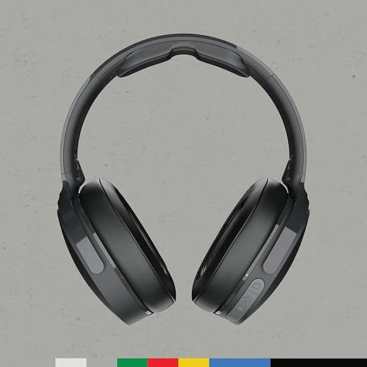 Skullcandy Hesh Evo Over Ear Wireless Headphones, 36 Hr Battery, Microphone, Works with iPhone Android and Bluetooth Devices - True Black
