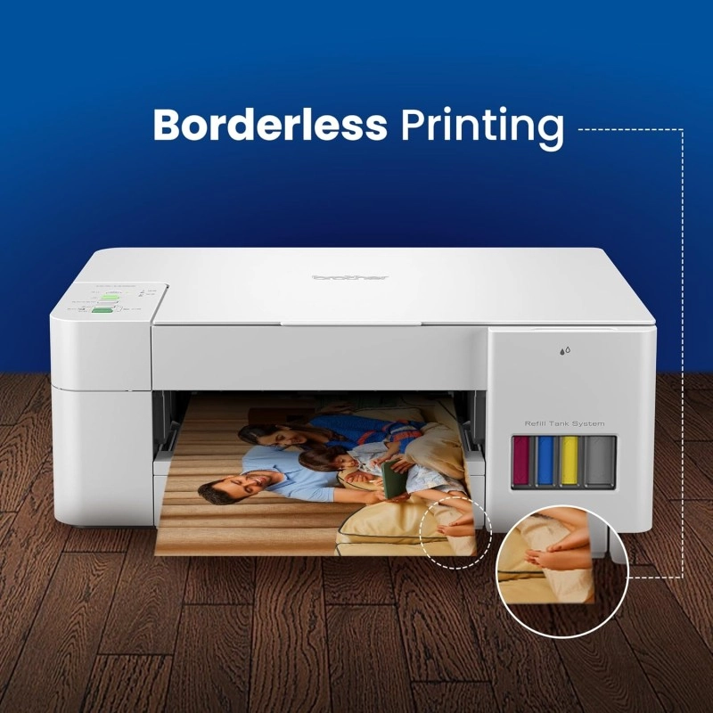 Brother Ink Tank DCP-T426W Multifunction (Print Scan Copy) Color Printer Best for Home, 150 Sheet Paper Tray, WiFi, Print Up to 7.5 K Pages in Black and 5 K in Color Each for (CMY), Free Installation  (Refurbished)