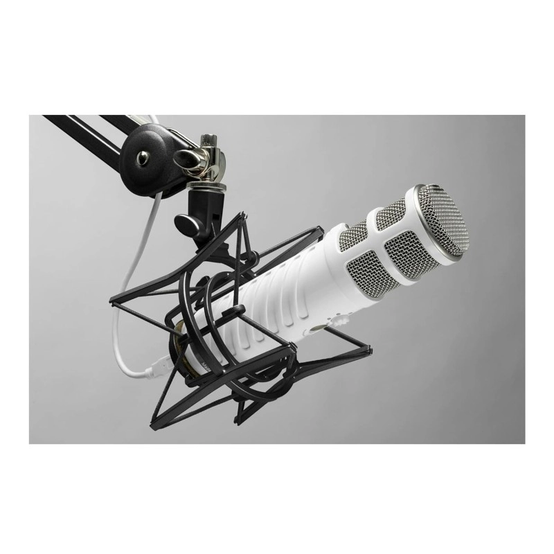 RODE Podcaster USB Wired Microphone with Broadcast Quality Audio (White & Gold)