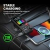 Portronics Auto One Smart Car Charger And Music Streamer with Hands Free Calling, Bluetooth 5.0 Black