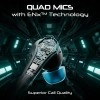 Boat Immortal 111, 40HRS Battery, 40ms Super Low Latency, RGB LEDs, 4Mics ENx Tech, Fast Charge, IPX4, v5.3 Bluetooth Earbuds, TWS Ear Buds Wireless Earphones with mic, Gaming Earbuds (Black Sabre)