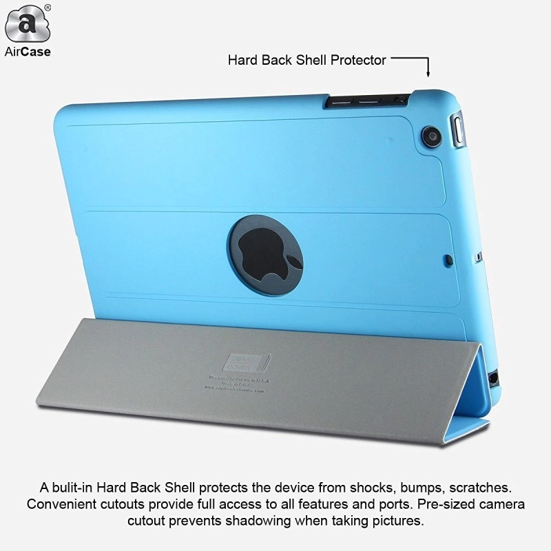 AirCase Polyurethane Smart Case with Foldable Stand for iPad Mini 3