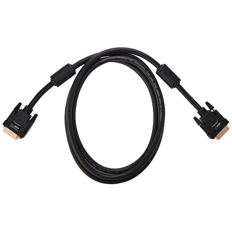 AmazonBasics 6.5-Feet DVI to DVI Cable for Television, Projector (Black)