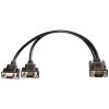 AmazonBasics VGA Monitor Y Splitter, 1', Black