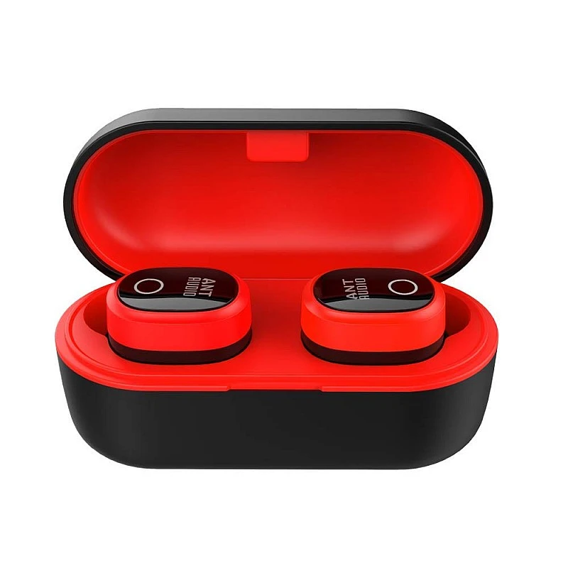 Ant Audio Wave Sports TWS 720 Bluetooth 5.0 Wireless Earbuds Black Red Ant Audio Wave Sports TWS 720 Bluetooth 5.0 Wireless Earbuds Black Red