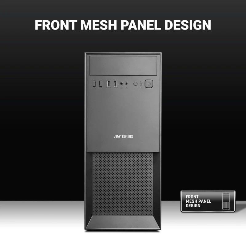 Ant Esports Si25 Value Series Mid-Tower Computer Case/Gaming Cabinet - Black | Support ATX, Micro- ATX, Mini-ITX | Pre-Installed 1 Rear Fan Ant Esports Si25 Value Series Mid-Tower Computer Case/Gaming Cabinet - Black | Support ATX, Micro- ATX, Mini-ITX | Pre-Installed 1 Rear Fan