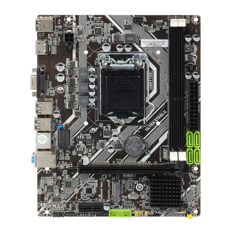 Ant Value H61MAD3-N mATX Gaming Motherboard LGA1155 Support Intel 2nd and 3rd Generation i3/i5/i7 DDR3, M.2 NVMe, USB 2.0 Ports Ant Value H61MAD3-N mATX Gaming Motherboard LGA1155 Support Intel 2nd and 3rd Generation i3/i5/i7 DDR3, M.2 NVMe, USB 2.0 Ports