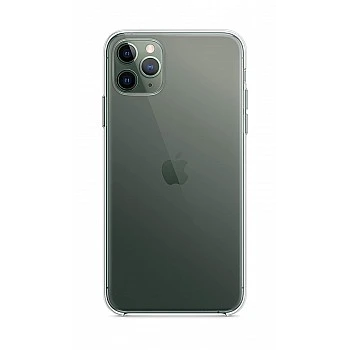 Apple Back Cover for Phone 11 Pro Max (Flexible TPU;Poly Carbonate Transparent)