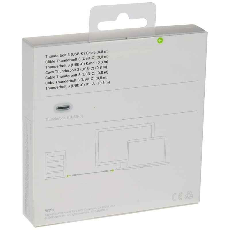 Apple Thunderbolt 3 USB-C Cable 0.8m