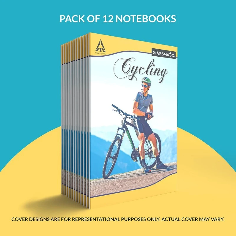 Classmate Long Book | 140 Pages | Single Line | 29.7cm x 21.0cm | Pack of 12 | Long Size Ruled Notebook for School Students Classmate Long Book | 140 Pages | Single Line | 29.7cm x 21.0cm | Pack of 12 | Long Size Ruled Notebook for School Students