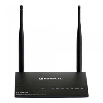 DIGISOL DG-HR3400 300 mbps Wireless Router (Black, Single Band)