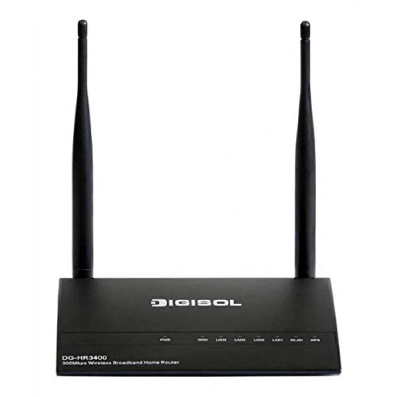 DIGISOL DG-HR3400 300 mbps Wireless Router (Black, Single Band) DIGISOL DG-HR3400 300 mbps Wireless Router (Black, Single Band)