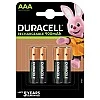 Duracell Rechargeable AAA 900mAh Batteries, Pack of 4 Duracell Rechargeable AAA 900mAh Batteries, Pack of 4