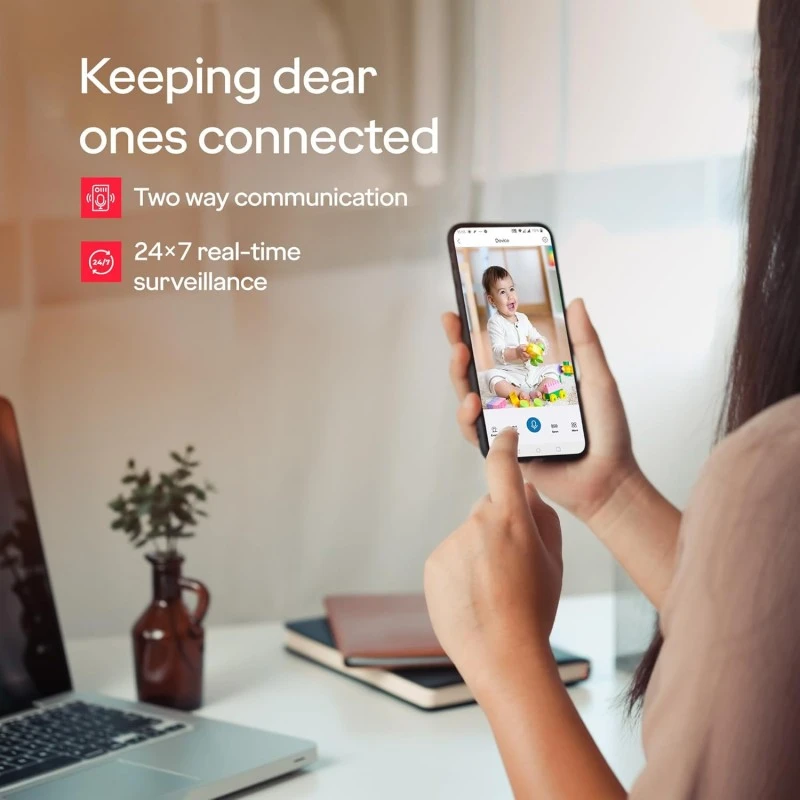 Godrej Security Solutions EVE PRO panTilt Smart WiFi Security Camera for Home with 350 Degree 3MP (HD) | 2-Way Audio | Night Vision | Smart Motion Tracking | Humanoid Detection, Alarm System, White Godrej Security Solutions EVE PRO panTilt Smart WiFi Security Camera for Home with 350 Degree 3MP (HD) | 2-Way Audio | Night Vision | Smart Motion Tracking | Humanoid Detection, Alarm System, White