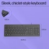 HP 150 Wired Keyboard, Quick, Comfy and Ergonomically Design, 12Fn Shortcut Keys, Plug and Play USB Connection and LED Indicator, 3 Years Warranty HP 150 Wired Keyboard, Quick, Comfy and Ergonomically Design, 12Fn Shortcut Keys, Plug and Play USB Connection and LED Indicator, 3 Years Warranty