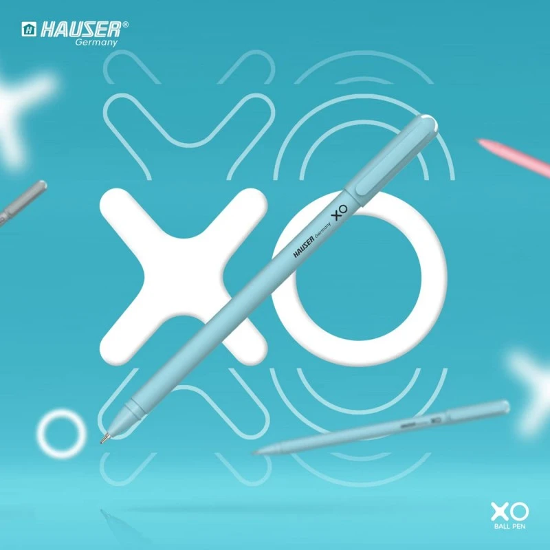Hauser XO 0.7mm Ball Pen Tumbler | Sleek Body & Minimalistic Design | Matt Finish & Solid Body Type | Low Viscosity Ink with Ultra Durable Tip | Blue, Black & Red Ink, Pack of 50 Pens Hauser XO 0.7mm Ball Pen Tumbler | Sleek Body & Minimalistic Design | Matt Finish & Solid Body Type | Low Viscosity Ink with Ultra Durable Tip | Blue, Black & Red Ink, Pack of 50 Pens