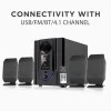 Intex IT-301 FMUB 4.1 Wooden Subwoofer Multimedia Speaker with Bluetooth/USB/FM/AUX(Black) Intex IT-301 FMUB 4.1 Wooden Subwoofer Multimedia Speaker with Bluetooth/USB/FM/AUX(Black)