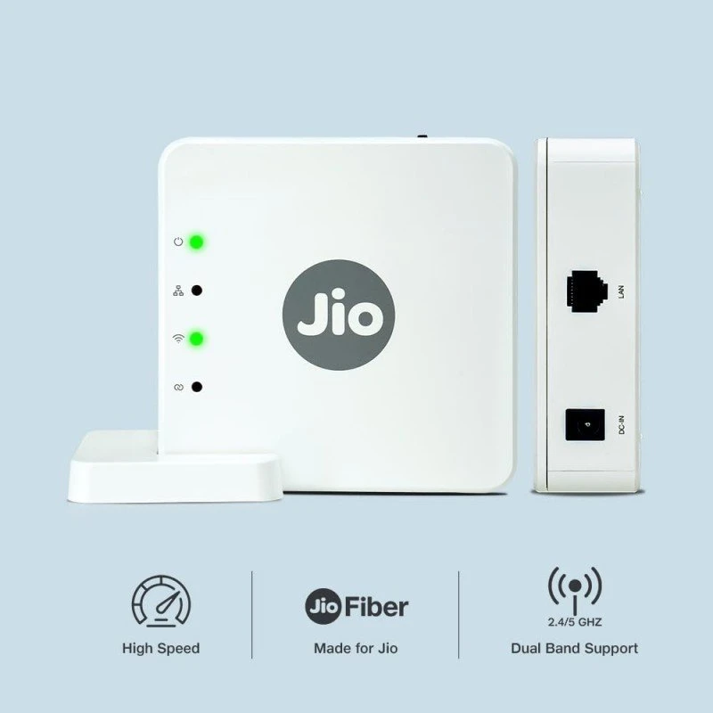 Jio Wi-Fi Mesh Device JCM0112, AC1200 Dual Band, Works with JioFiber Only, Easy Installation Using JioHome App Jio Wi-Fi Mesh Device JCM0112, AC1200 Dual Band, Works with JioFiber Only, Easy Installation Using JioHome App