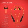Leevo Racer Wireless Neckband Earphones with Micro SD Support and a Punchy Sound Ink 