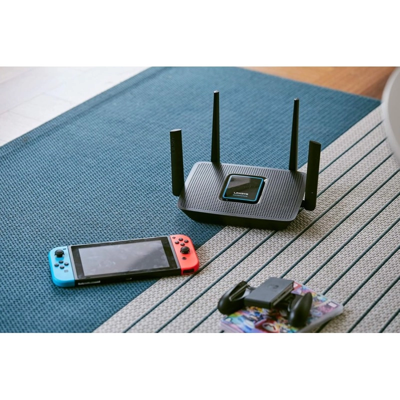 Linksys MR9000X Tri-Band AC 3000 Gigabit WiFi 5 Router MU-Mimo (Wireless Gaming Mesh),Enhance Speed up to 3.0 Gbps and Coverage up to 1,500 sq ft, Parental Controls,30+Devices,App Setup,Wall mountable