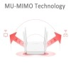 MERCUSYS AC1200 Wireless Dual_Band WiFi Router Mercusys AC10 | 1200 Mbps Wi-Fi Speed | 4 High Gain Antennas | Parental Control | IPTV and IPv6 Supported, White