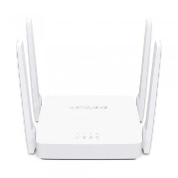MERCUSYS AC1200 Wireless Dual_Band WiFi Router Mercusys AC10 | 1200 Mbps Wi-Fi Speed | 4 High Gain Antennas | Parental Control | IPTV and IPv6 Supported, White