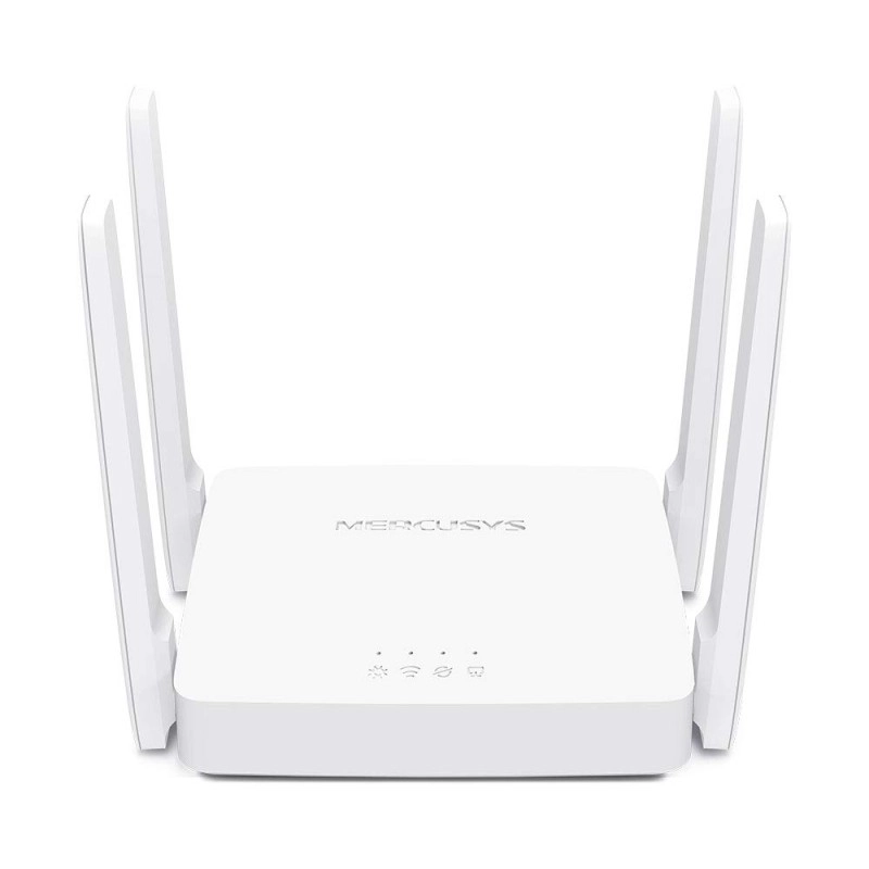 MERCUSYS AC1200 Wireless Dual_Band WiFi Router Mercusys AC10 | 1200 Mbps Wi-Fi Speed | 4 High Gain Antennas | Parental Control | IPTV and IPv6 Supported, White
