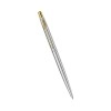 Parker Classic Stainless Steel Gold Trim Ball Pen| Ink Color - Blue | Corporate Gift | Ideal For Professional Use Parker Classic Stainless Steel Gold Trim Ball Pen| Ink Color - Blue | Corporate Gift | Ideal For Professional Use