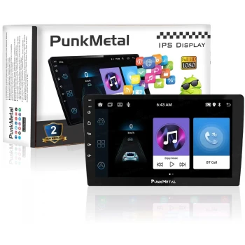 PunkMetal (2GB/32GB) Android 2Din 9'' Inch Car Stereo (Double Din)