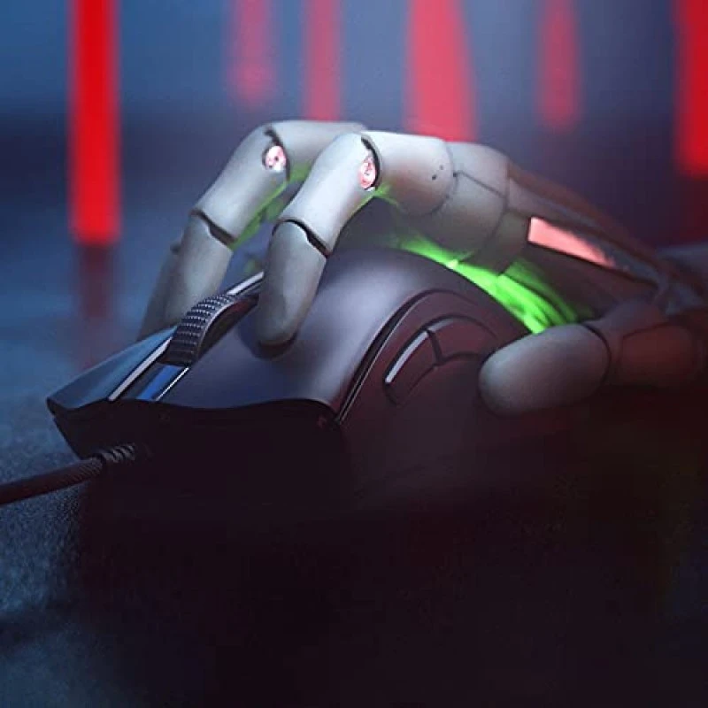 Razer DeathAdder V2 Mini Ultra-Lightweight Ergonomic Wired Gaming Mouse | 6 Programmable Buttons | 8500 DPI Optical Sensor - RZ01-03340100-R3M1 Razer DeathAdder V2 Mini Ultra-Lightweight Ergonomic Wired Gaming Mouse | 6 Programmable Buttons | 8500 DPI Optical Sensor - RZ01-03340100-R3M1
