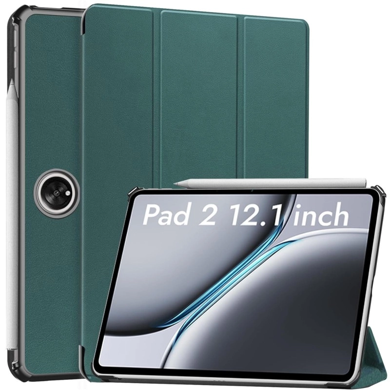 Robustrion Cover Case for OnePlus Pad 2 12.1 inch Cover, Flip Cover Case for OnePlus Pad 2 12.1 inch [Auto Sleep Wake Support] - Dark Green