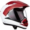 Royal Enfield DS Escapade ISI Certified Full Face Riding Helmet White & Red (L) 58 Cm-High Impact Grade Thermoplastic & Vented EPS Liner for Superior Impact Protection and Durability