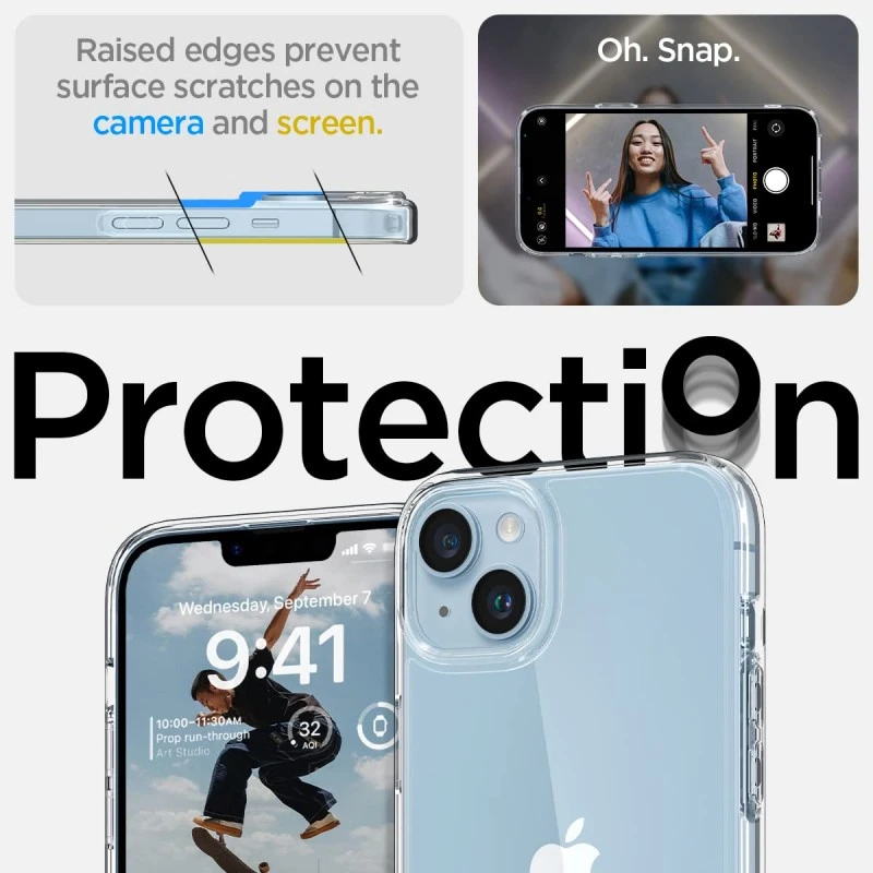 Spigen Ultra Hybrid Cover Compatible with iPhone 14 Plus (Crystal Clear) Spigen Ultra Hybrid Cover Compatible with iPhone 14 Plus (Crystal Clear)