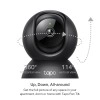 Tapo TP-Link 2K 3MP Pan/Tilt Indoor Security Camera for Baby Monitor, Pet Camera | Motion Detection & Tracking | 2-Way Audio | Cloud & SD Card Storage | Works w/Alexa & Google Home | Black C211